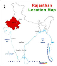 Rajasthan Location Map